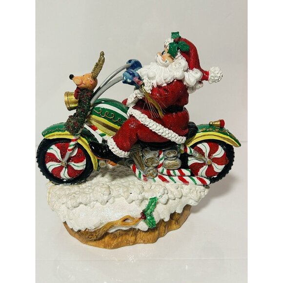 Fitz & Floyd Musical Motorcycle Adventures of Santa Claus Jingle Bells  2004 - Picture 4 of 8